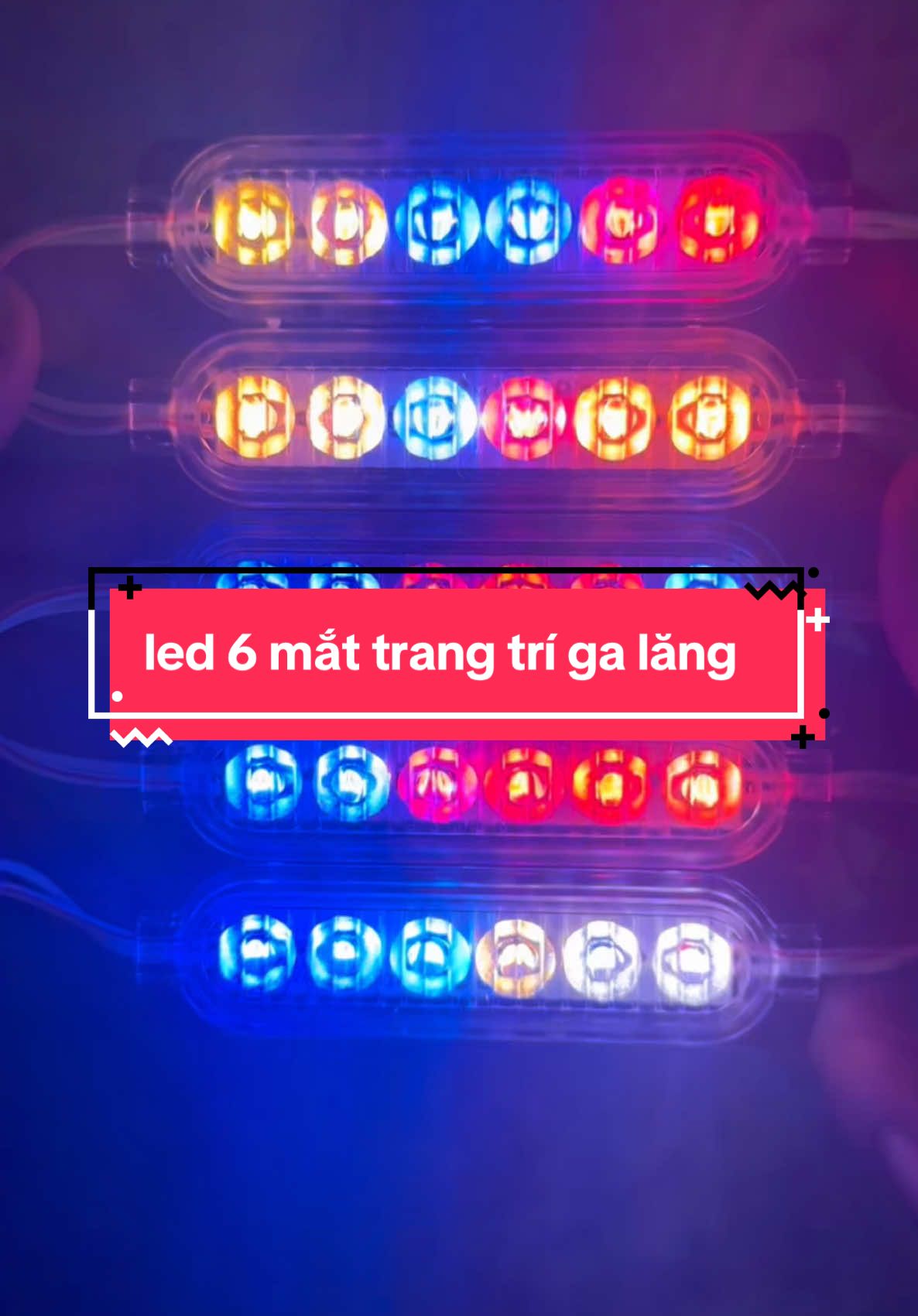 led 6 mắt trang trí ga lăng xe tải, xe khách, xe ô tô, xe máy, sáng nhiều màu siêu đẹp#k2dochoixe #dochoixetai #denlednhay #lednhapnhay #ledmatcalang 