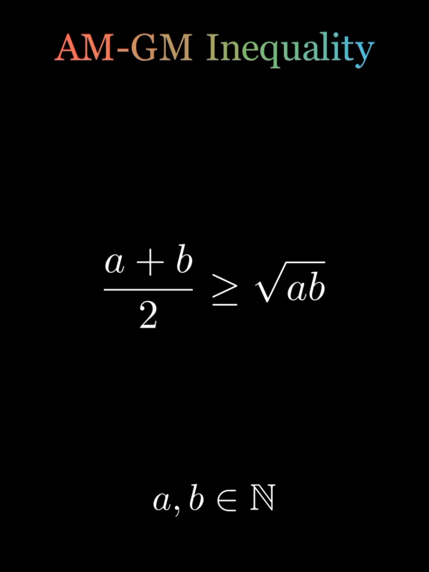 EP.50 | Simple proof on the inequality of arithmetic and geometric mean #math #mathematics #geometry #algebra #mathisfun #mathtok #studytok #foryoupage #fyp #maths