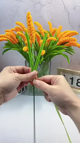 Hướng dẫn làm bông lúa trưng tết 2025 #toptrending #lamhoabangkemnhung #meohay #toptrend #hoa #hoatrungtet #tet 