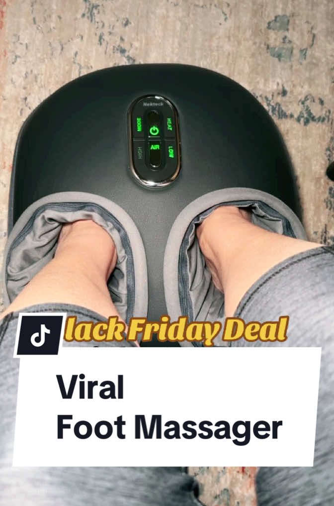 Deep tissue massage with heat! This foot massager is a complete life saver!  #footmassager #christmasgiftideas #tiktokcreator #blackfriday 