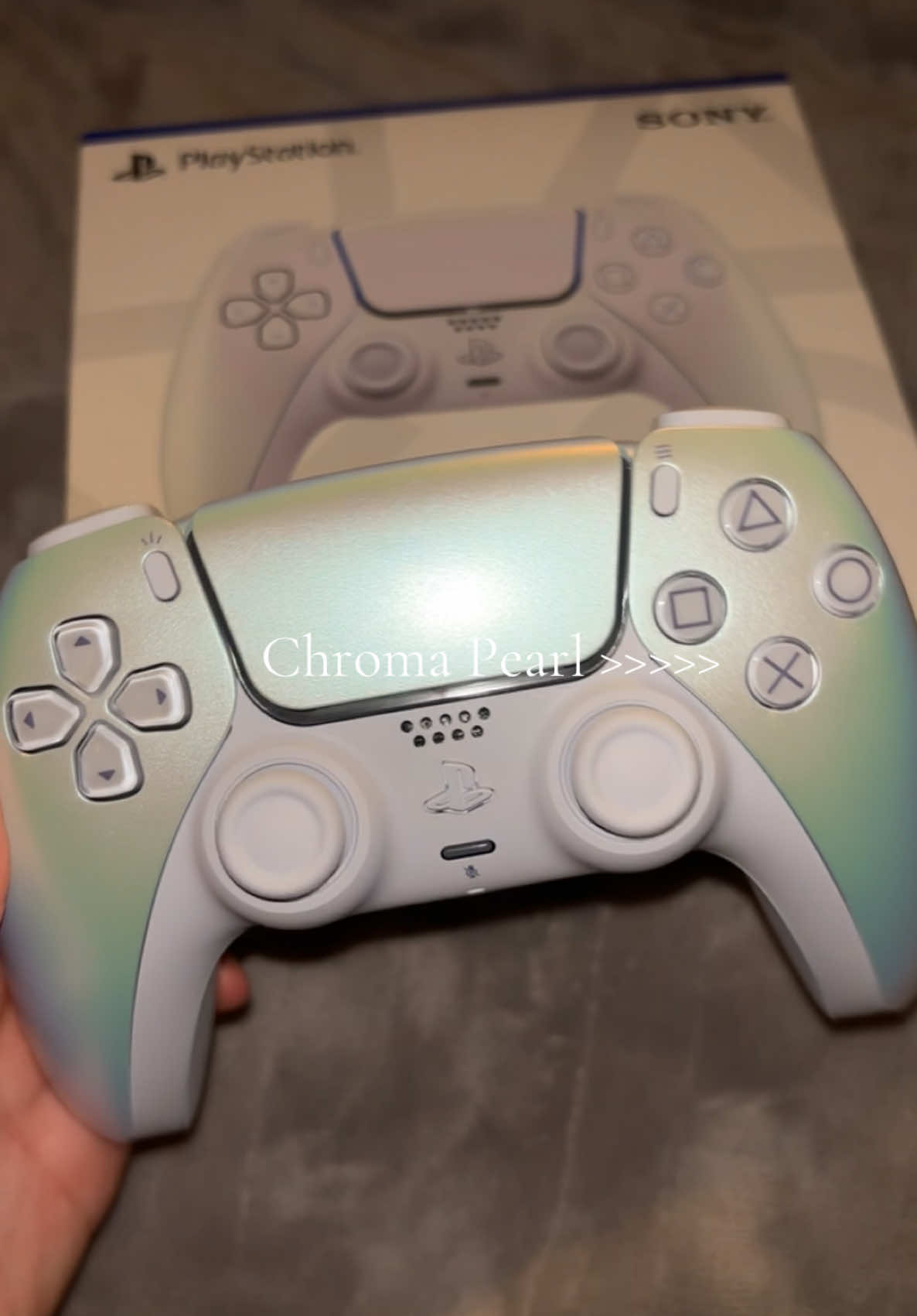 It wasnt a want, it was a need 🤍 #ps5 #chroma #chromapearl #pearl #playststion #ps5controller #fyp #girlgamer 