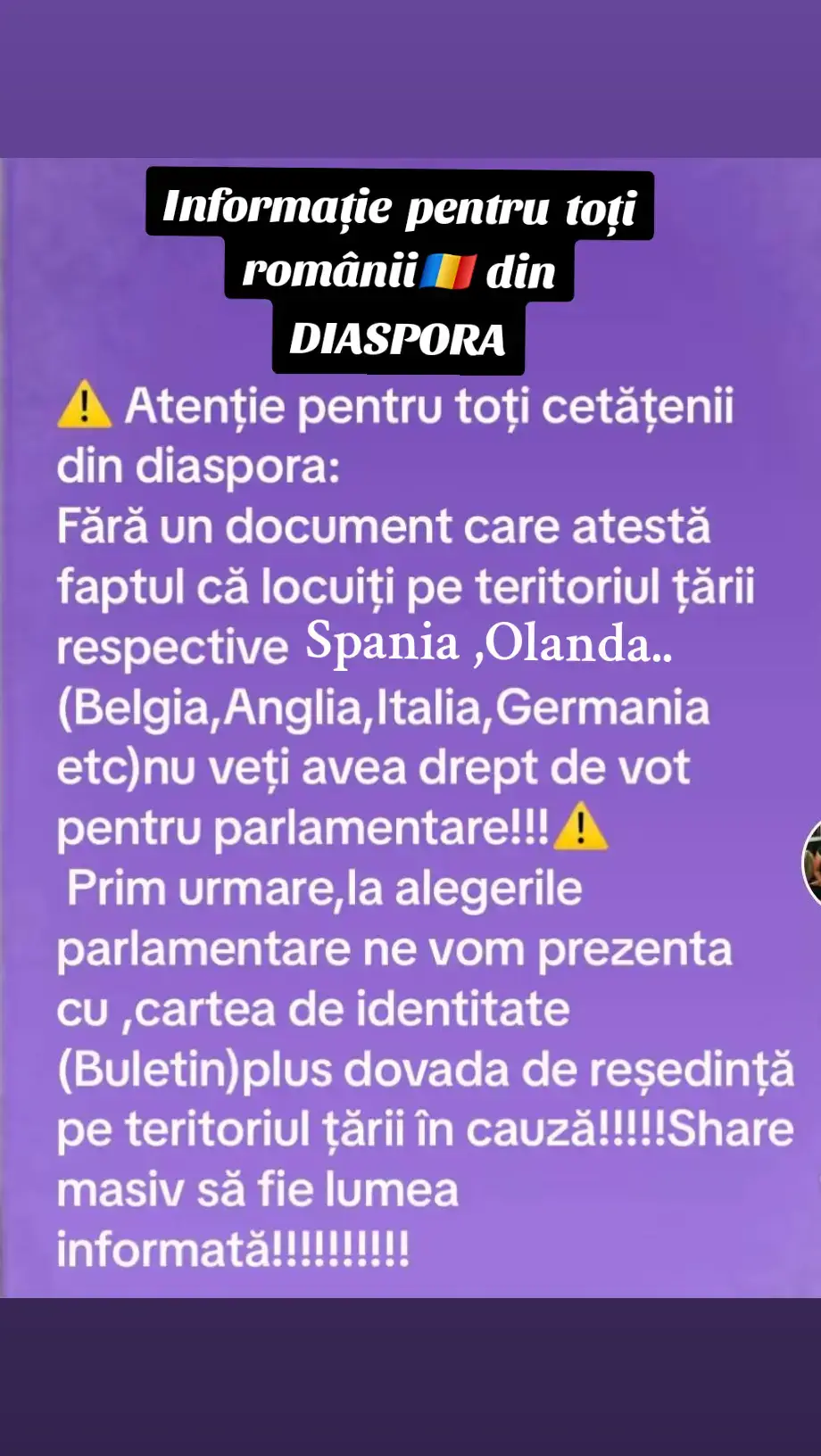 Vă  rog să distribuiti  să vadă  cât  mai multă  lume! #fyp  #românia  #informa  #información  #fyp  #gageaancuta  #misiuneatiktok 💙💛❤️💙💛❤️🇷🇴🇷🇴🇷🇴🇷🇴#alegeri  #president  #românia  #calin  #georgescu  #calingeorgescu 