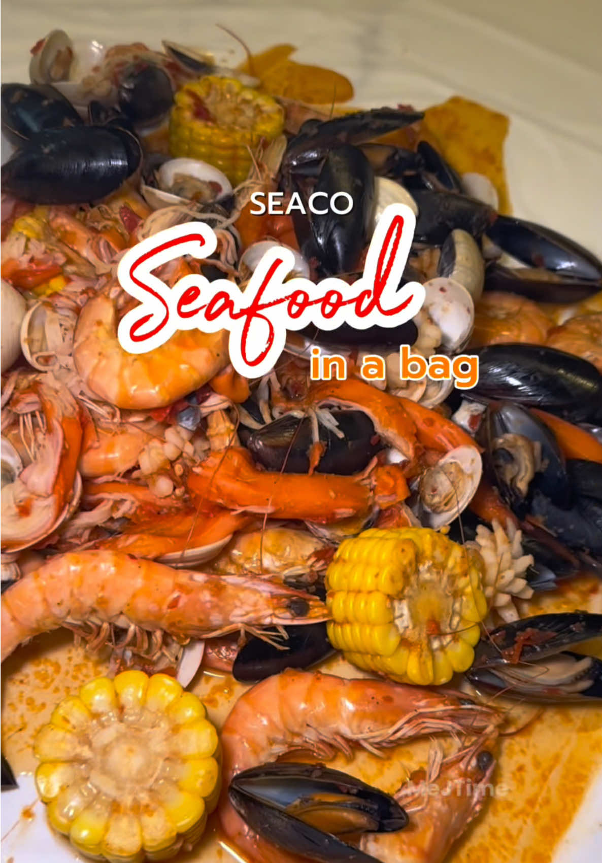 [SEACO] Festive Seafood In A Bag, feed 6-8 imo. I only cooked half the portions in this video @Seaco SG #sgfood #christmasparty #seafoodinabag #seafood #seafoodboil #seaco #createtowin #tiktokmademebuyit #easymeal #tiktokfood 