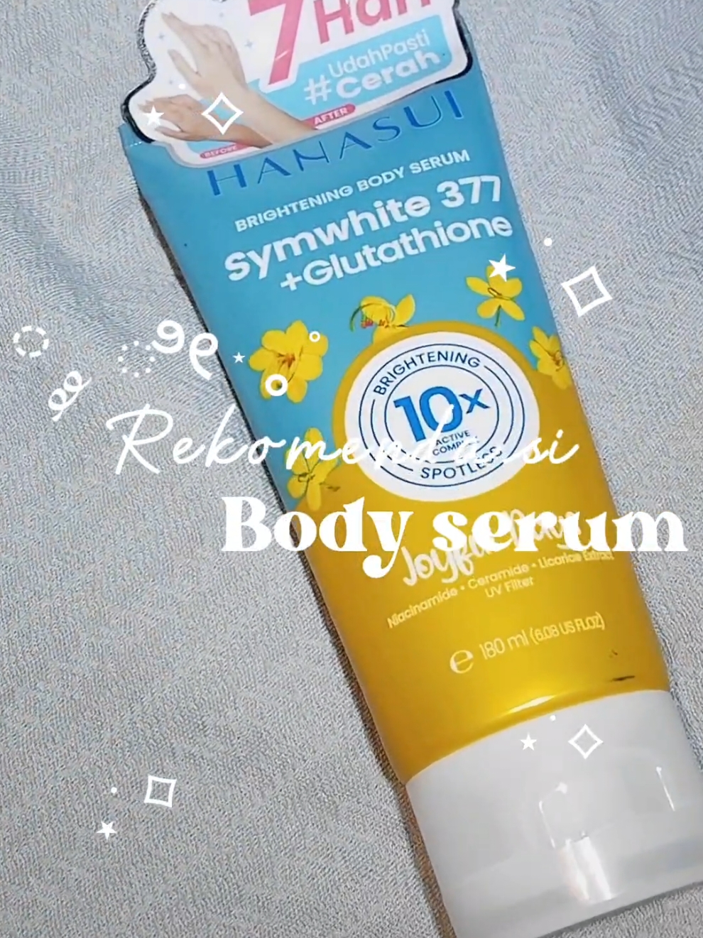 cocok banget buat yang pengin kulit cerah #fyp #hanasui #bodyserum #hanasuibodyserum #bodyserumviral #viral #mencerahkankulit 