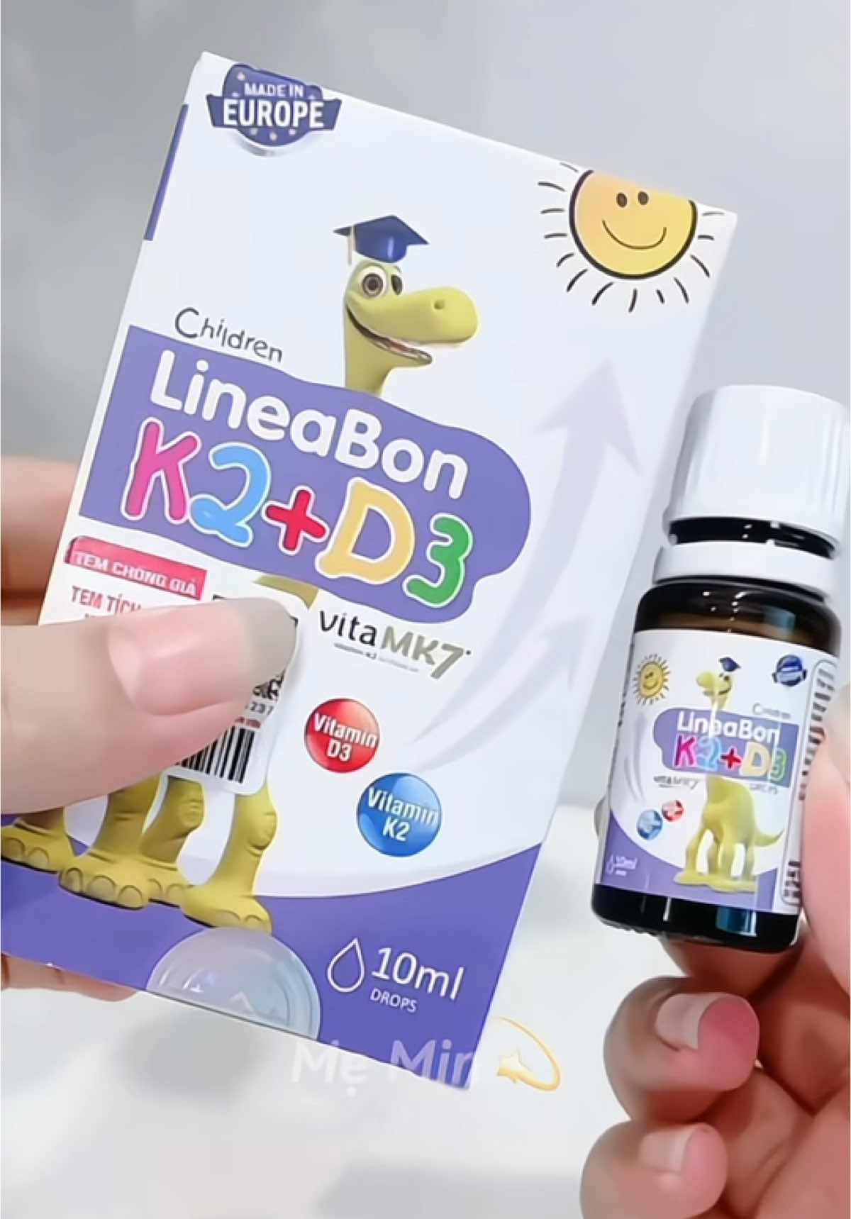 LineaBon Vitamin D3K2 tinh khiết hỗ trợ hấp thu canxi cho bé 💫 #lineabon #lineabond3k2 #lineabond3k2tinhkhiet #lineabonvitamind3k2 #nuoicon #chamcon #bekhoebengoan #skincarecungmin #skincarecungminne 