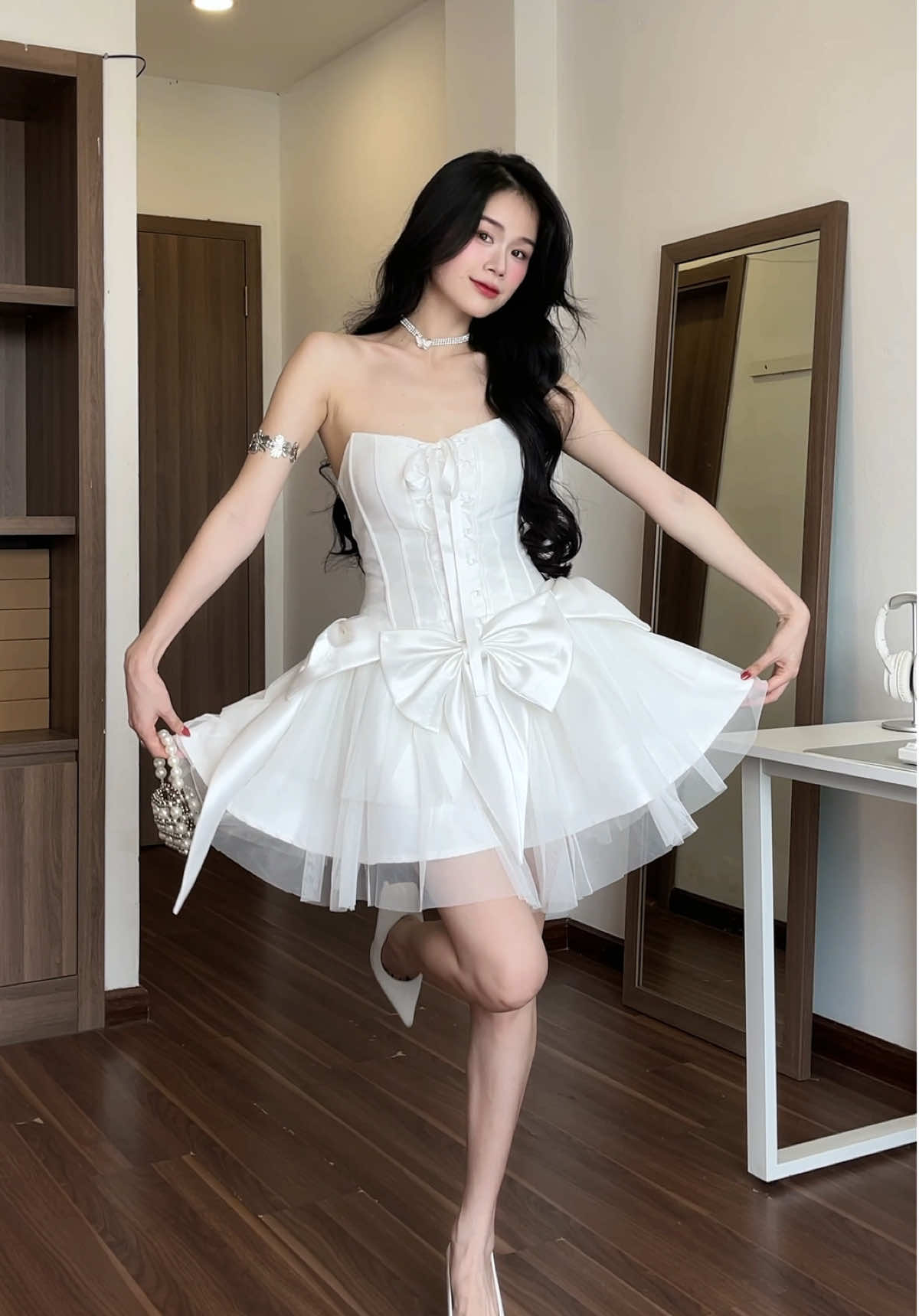 Tiệc tùng xink iuu 🤍 #ngocsun #dress #vayditiec