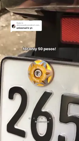 Replying to @shielamaydevanadera para sa mga motorista mahilig magpapogi ng motor🥰 #bolts #platecover #motorcycleaccessories #motorcycle #fyp 