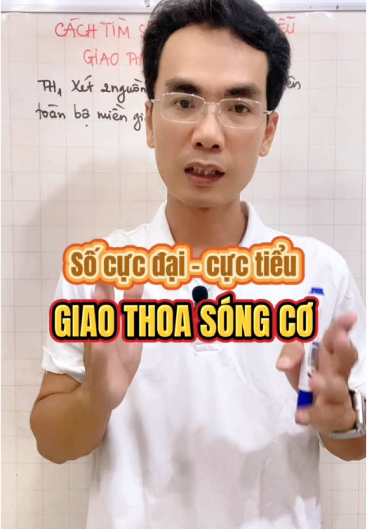 Cách tìm SỐ CỰC ĐẠI - CỰC TIỂU giao thoa sóng cơ - Vật lí 11 (mới)👨‍🏫 #vatli #vatli11 #giaothoa #baitapgiaothoa #thanhtuboss