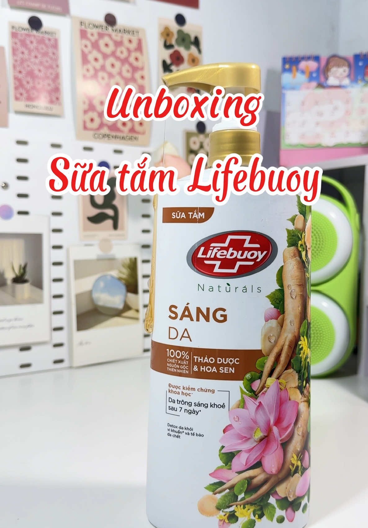 Sữa tắm Lifebuoy thảo dược và hoa sen #duachua #unboxing #viraltiktok #unboxingvideo #xuhuong #lifebuoy #suatam 