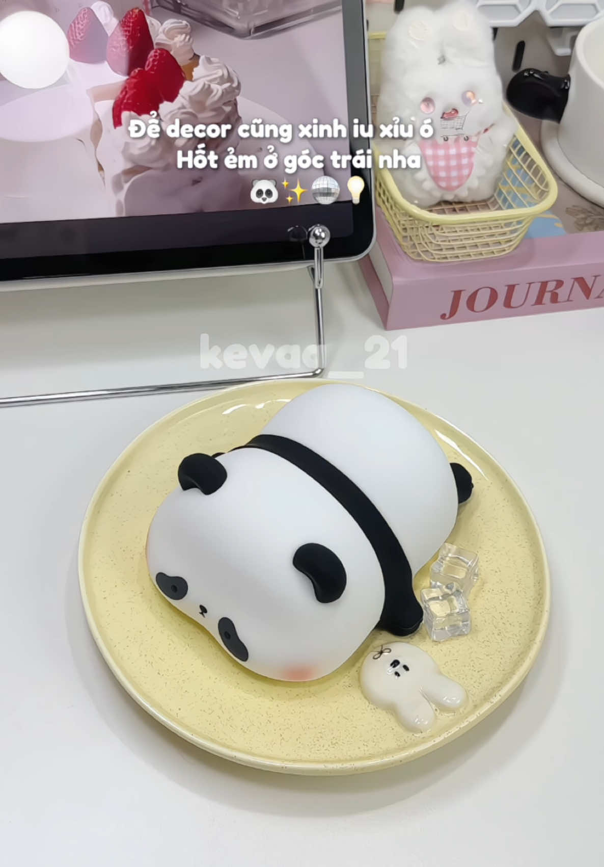 Đèn ngủ thui mà sáng đáng iu dạ 👀✨🫢🐼💡 #denngupanda #pandalamp #decor #viralvideo #foryou #cutethings 