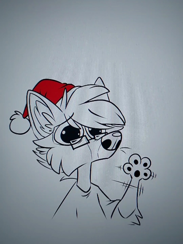 Well someone's gotta make them toys 🤷‍♀️ #Furry #fursona #art #comic #animation #animatic #christmas #yule #santaclaus #santa #elf #santaselves #aesthetic #meme #joke #funny #wolf #manedwolf #glasses #fandom 