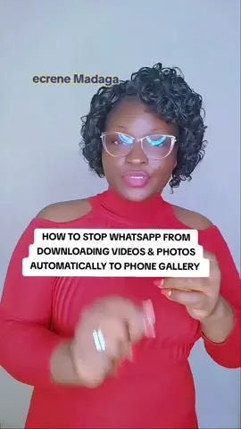 how to stop Whatsapp from downloading videos and photos automatically to phone gallery  #whatsapptips #tech #techvideo #ecrene_m 