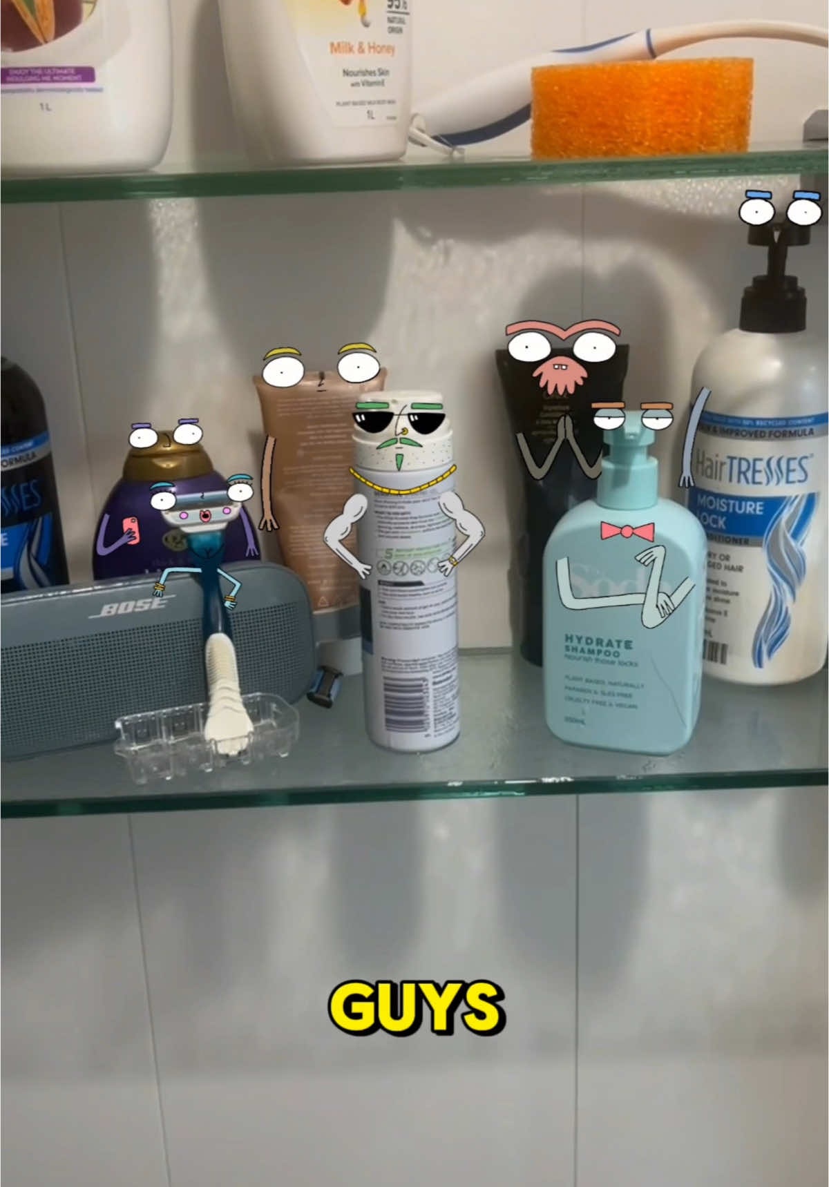 When I sing in the shower I feel like the products are judging me #foryou #fyp #singing
