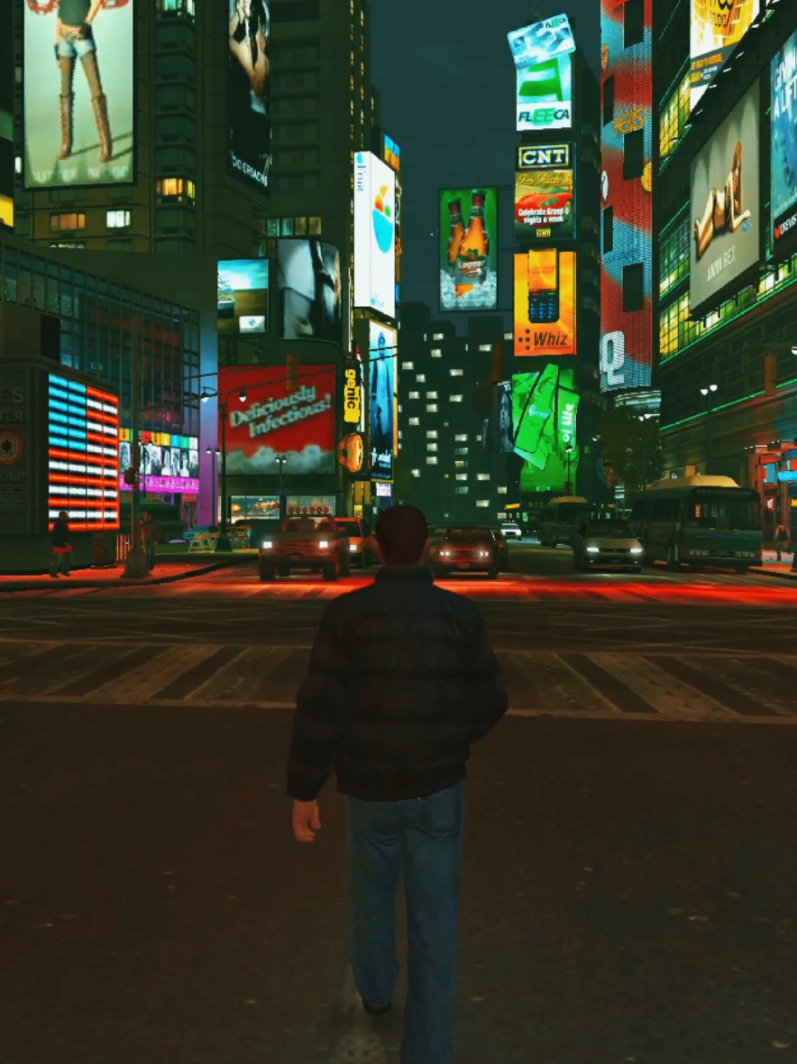 Niko Bellic Night Walk Through NYC 🥶🔥⭐️ #gta4 #rockstargames #nostalgia #fyp 