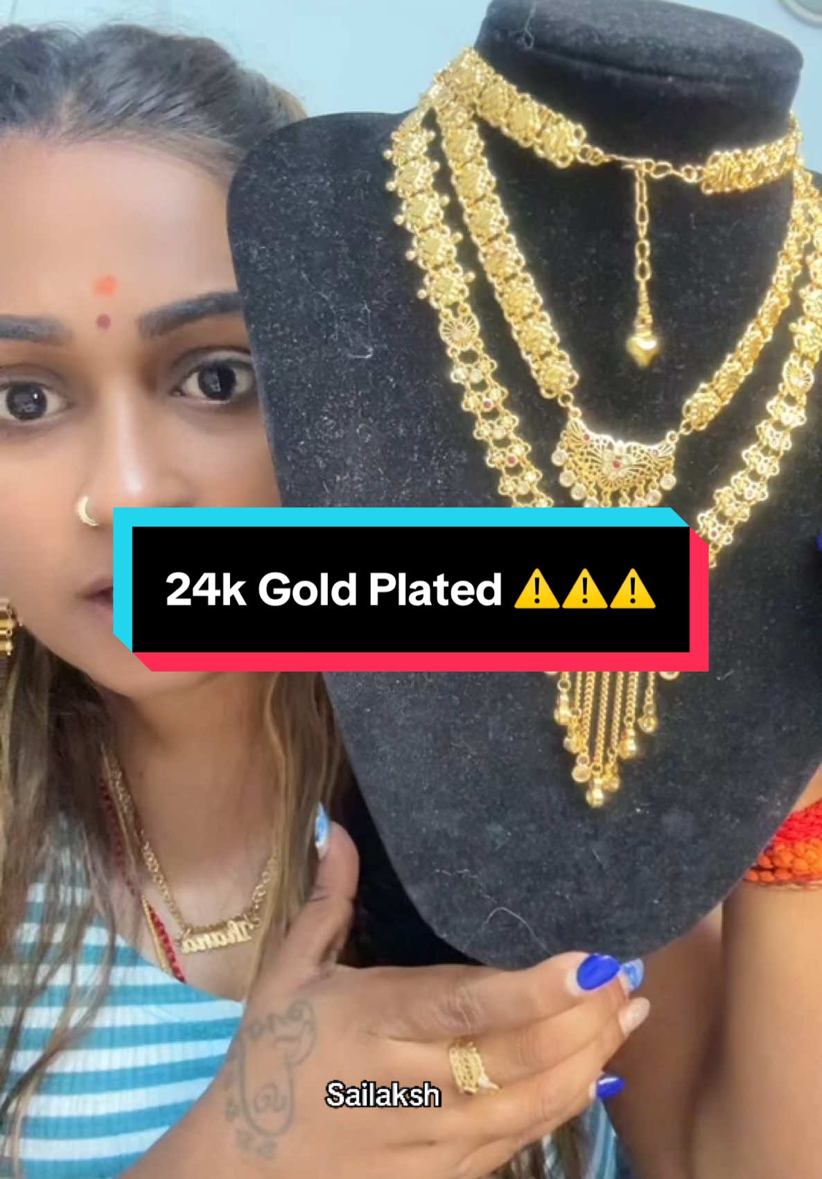 #CapCut #foryoupage❤️❤️ #sailakshmi #TikTokShop #gogoviral #promo #tiktokaffiliate #affiliatemarketing #xybca #rantaileher #indianchain #TikTokShop #viralproducts #goldplatedjewelry #24kgoldplated #beautifulchain #promo 