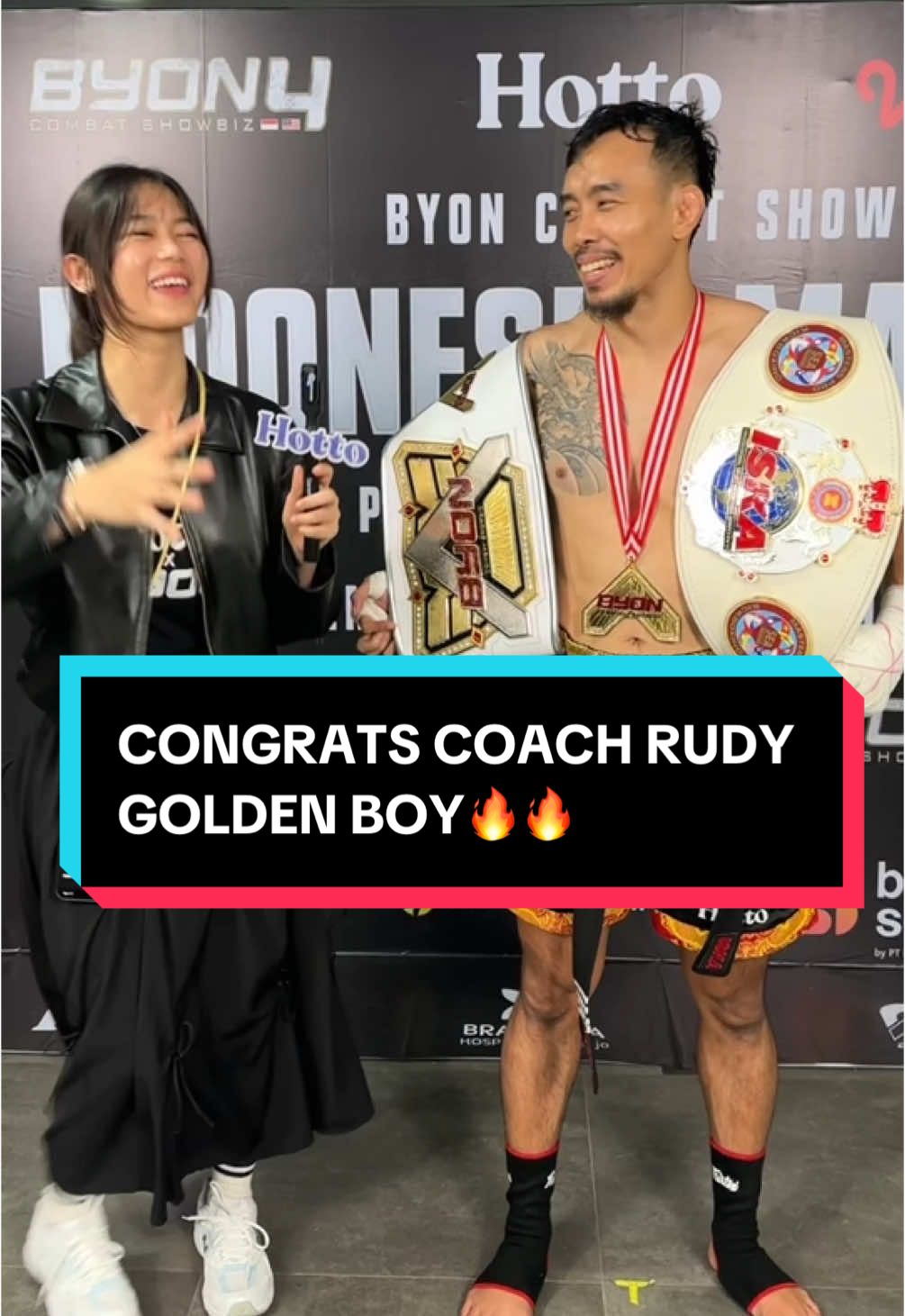 CONGRATS COACH @Rudy Golden Boy !! Ini karena diskontot juga yaa coach, kerennn!👏🏻👏🏻🔥🔥  #rudygoldenboy #byoncombat #byoncombatshowbiz #byoncombat4 #byon #byoncombatshowbiz🥊🔥 