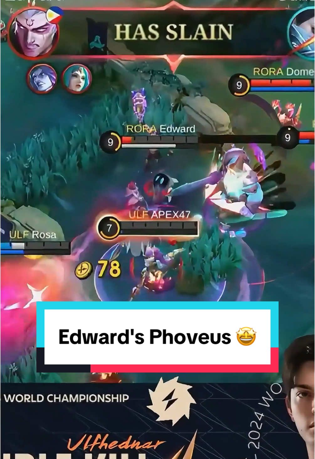 Edward's Phoveus gives us those M3 Flashbacks 🤩 #MLBBM6 #GreaterThanEver #MLBBEsports #MLBB #MobileLegendsBangBang #M6 #Phoveus #Edward #AuroraMLBB