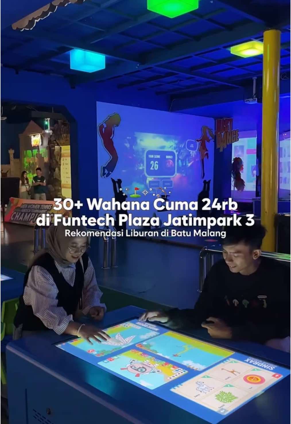 CUMA 24RB SUDAH BISA COBAIN 30+ WAHANA!!! 🥊 S&K : Pembelian setelah jam 4 sore ya! Buat kamu nih, rekomendasi liburan seru di Batu Malang. Wajib masukin list buat rekomendasi wisata di Batu Malang ya!! 🏹💌 📍FUNTECH PLAZA Jatimpark 3 #rekomendasiwisata #rekomendasiwisatabatu #healing #rekomendasihealing #placetogobatu #explorebatu #exploremalang #batu24jam #jatimpark #jatimpark3 #funtechplaza #funtech #funtechjatimpark3