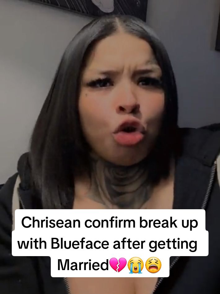 Chrisean and Blueface break up after getting married💔😭😫 #chrisean #blueface #chriseanrock #fyp #fypシ #married #breakup 