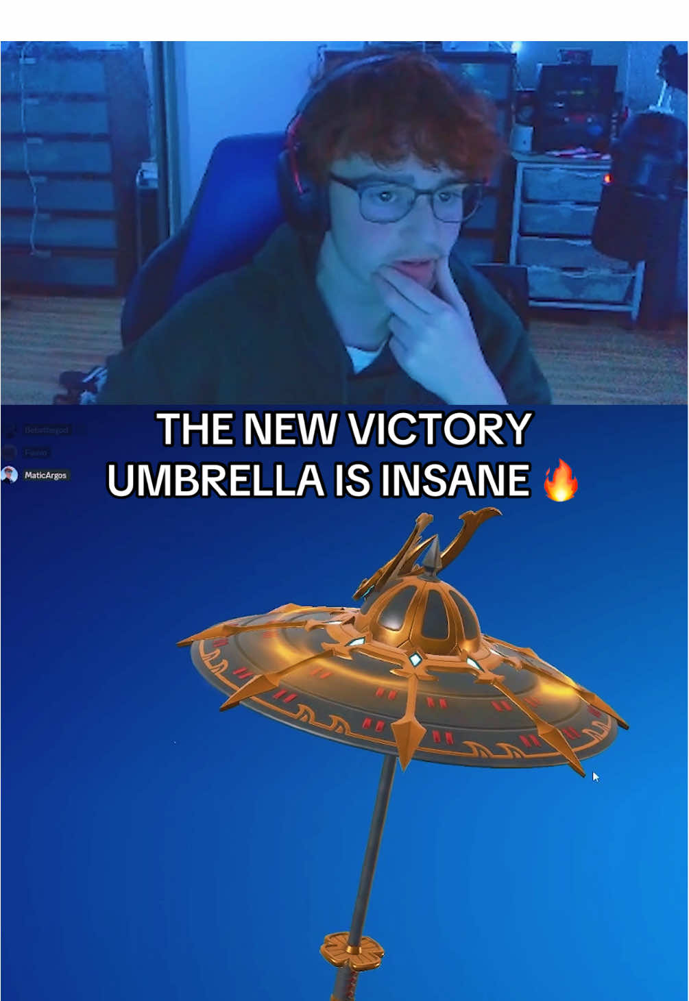 I’m rocking the new Chapter 6 Season 1 umbrella all season 😭 #fortnite #chapter6 #victoryroyale #update 