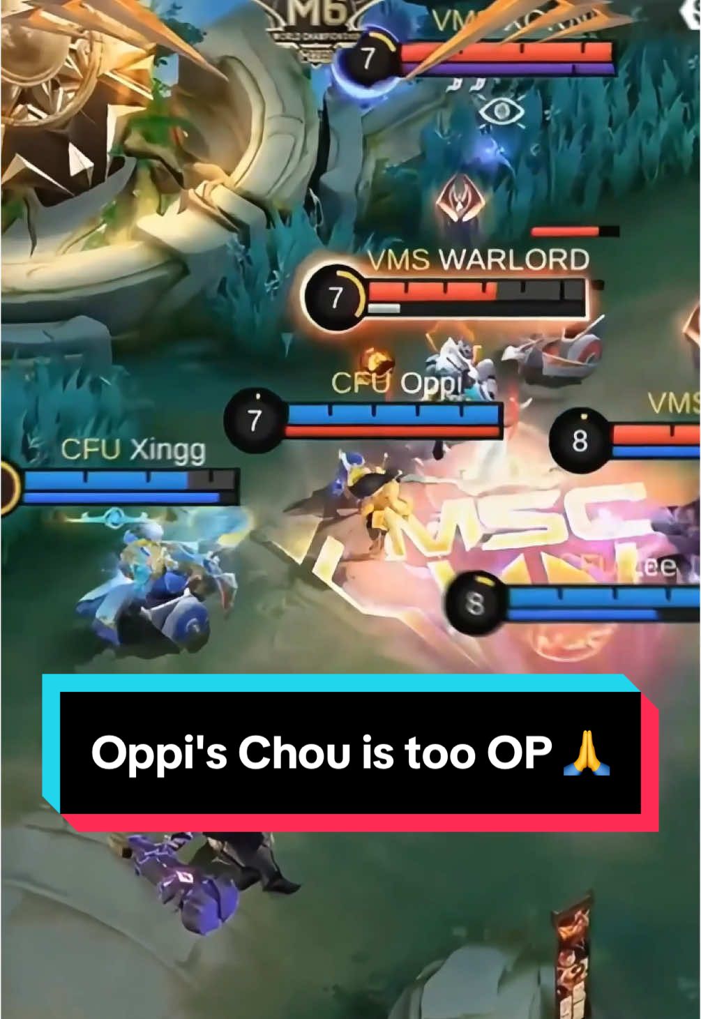 Oppi's Chou is too OP 🙏 #MLBBM6 #GreaterThanEver #MLBBEsports #MLBB #MobileLegendsBangBang #M6 #Oppi #CFUGaming #Chou