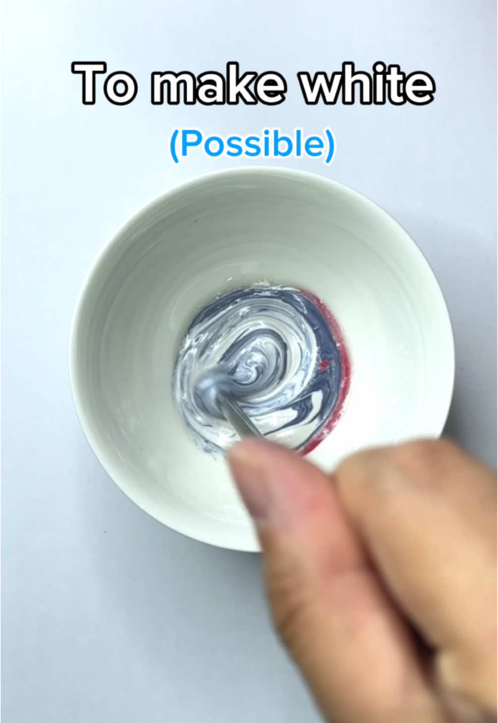 To make white (possible) #makewhite #white #colormixing #asmr 