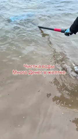 Чистка воды от мусора и денег