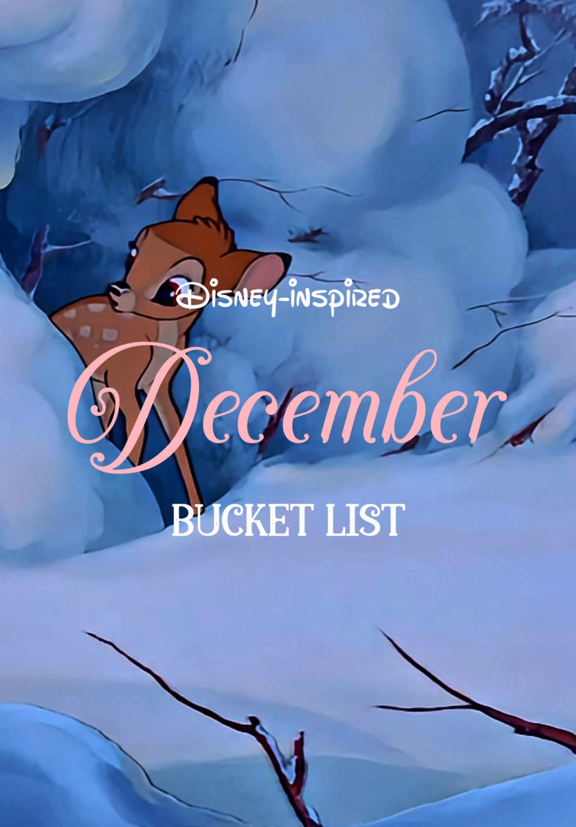 Welcome December! 🎄❄️ It’s time for my Disney-inspired bucket list! #disney #disneyanimation #olddisney #disneyworld #disneymagic #disneynostalgia #disneyclassics #nostalgia #disneyedit #waltdisney #classicdisney #cartoon #classics #edit #cartoonanimation #disneydecember #december #december1st #bucketlist #christmas #disneychristmas #snow #holidays #disneyinspired #disneyaesthetic #fyp #foryou #foryoupage 