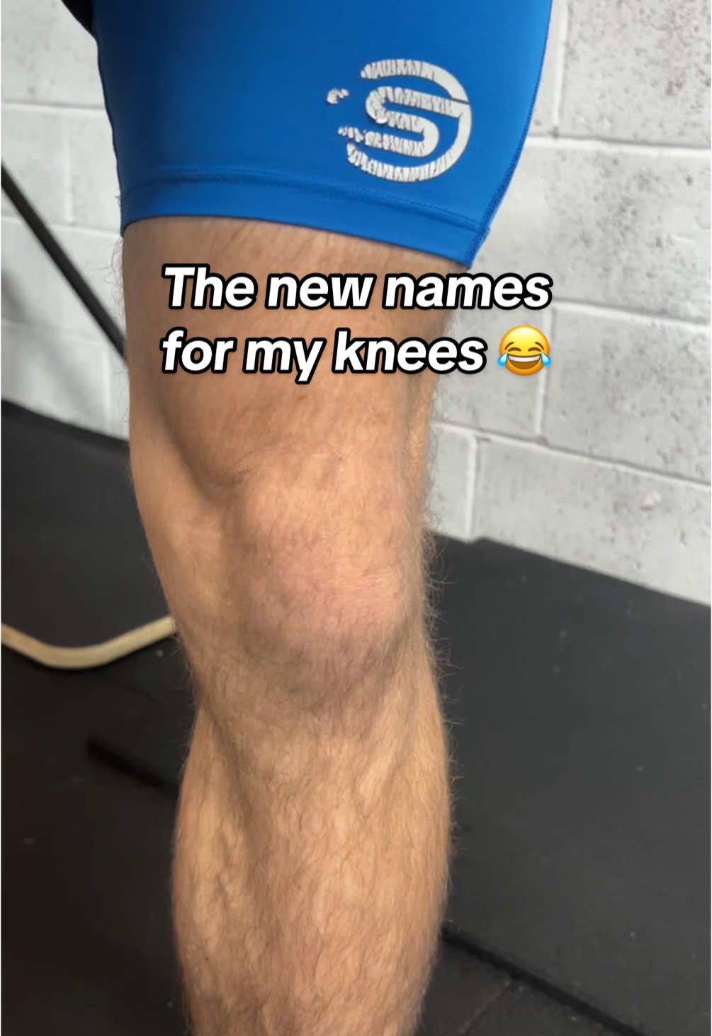 The new names for my knees 😂 (it’s better than “good leg” and “bad leg” I suppose) #acl #aclsurgery #aclrecovery #aclrehab #injuryrecovery #kneerehab #physiotherapy #physio #acljourney #acltear #acltips #aclrepair #gladiator #funny 