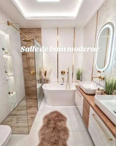 Inspiration de salle de bain moderne #inspirational #decorationdesign #model #styletips #magic #decoracion #luxury #homedecor #accessories #Home #homecooking #look #decor #hom #decoration 