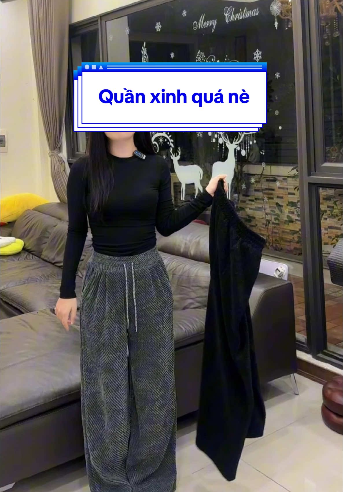 Quần xinh quá nè #xuhuong #thoitrangnu #quansuong #noel #quanni 