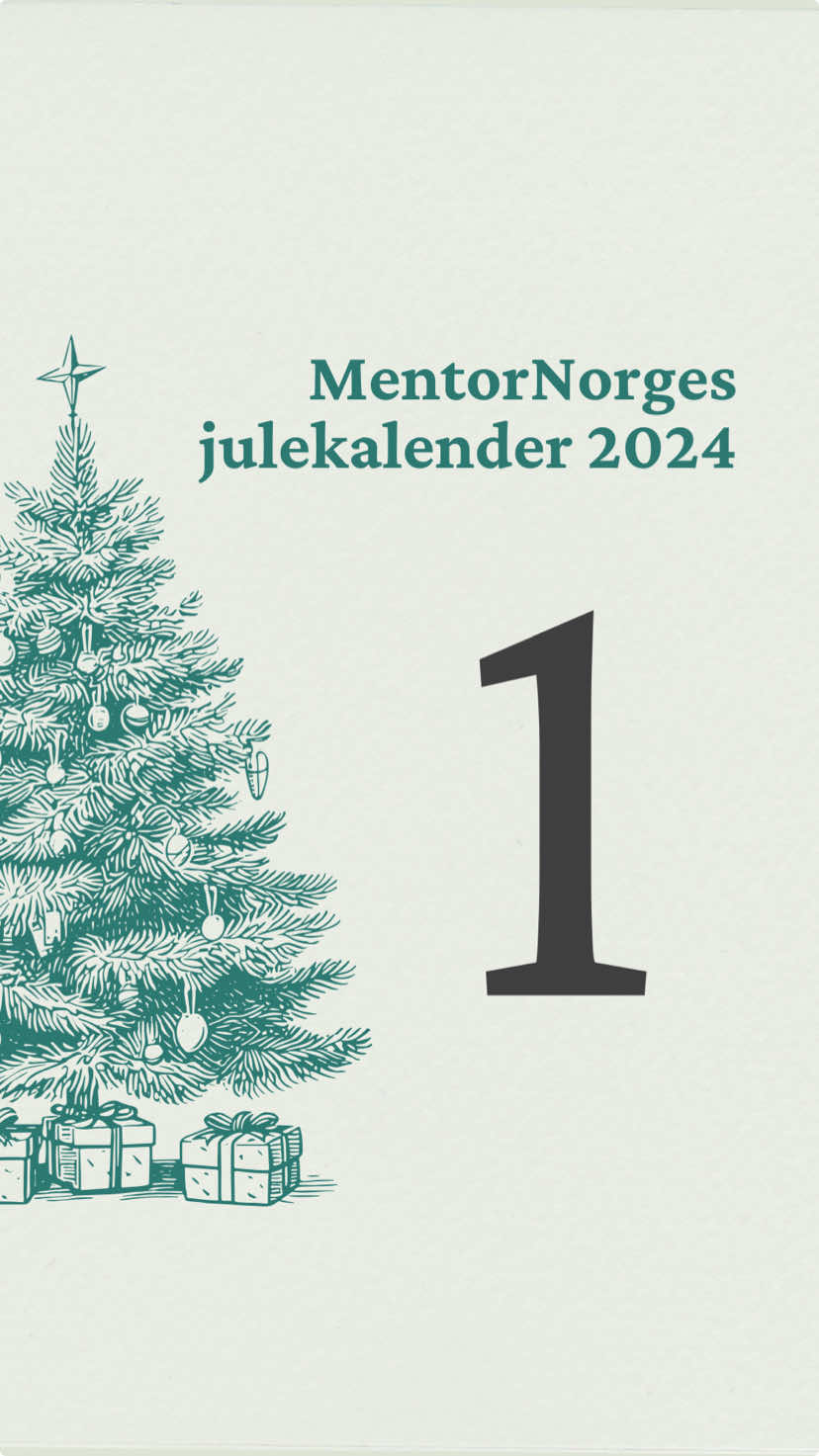 Luke 1 i MentorNorges julekalender🎄 #julekalender #luke1 #jul #konkurranse #giveaway #mentornorge