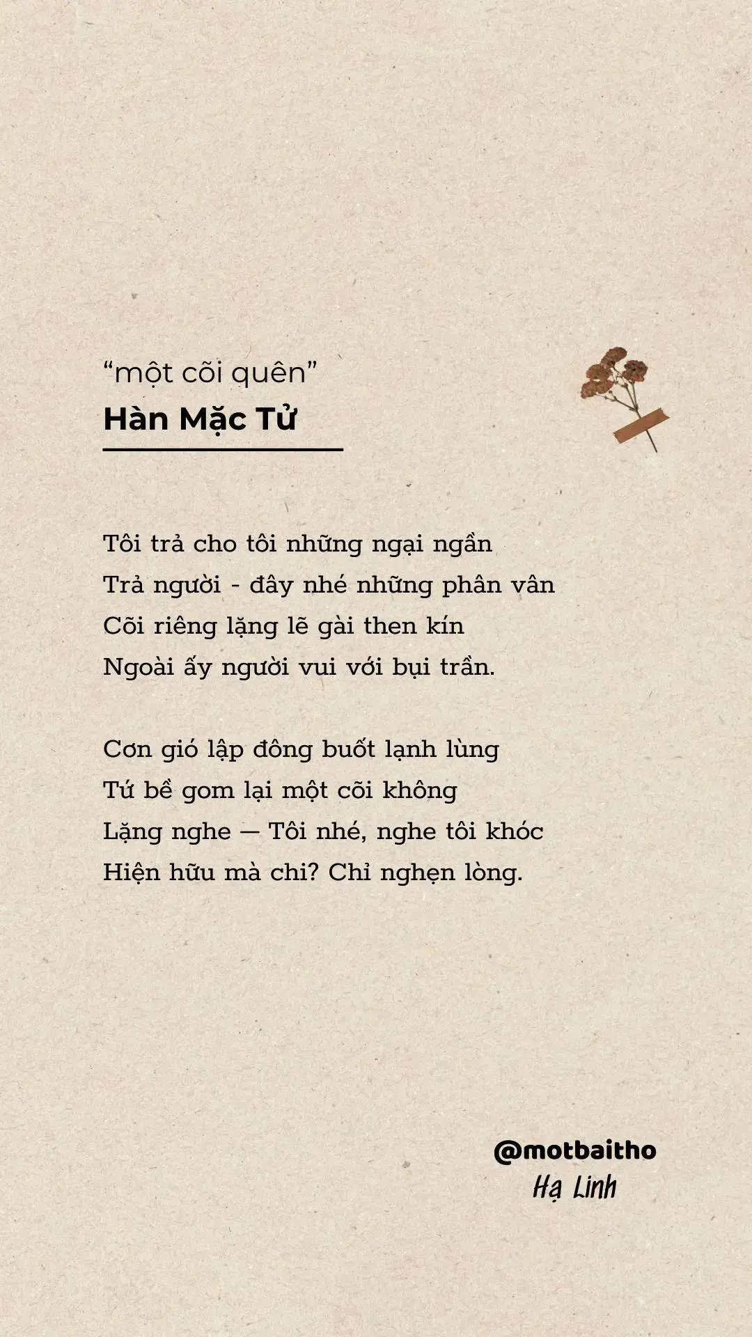 tưởng chừng đã là của nhau... #hanmactu #hạlinh #motbaitho 