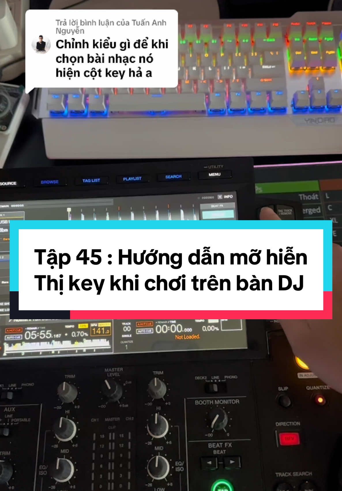 Trả lời @Tuấn Anh Nguyễn Cách để mở hiển thị key khi chơi trên máy DJ nhé M.N 🤝🤝🤝 #jackdj #djjack49 #dji #djskills #hocdjtainha #hocdjonline 