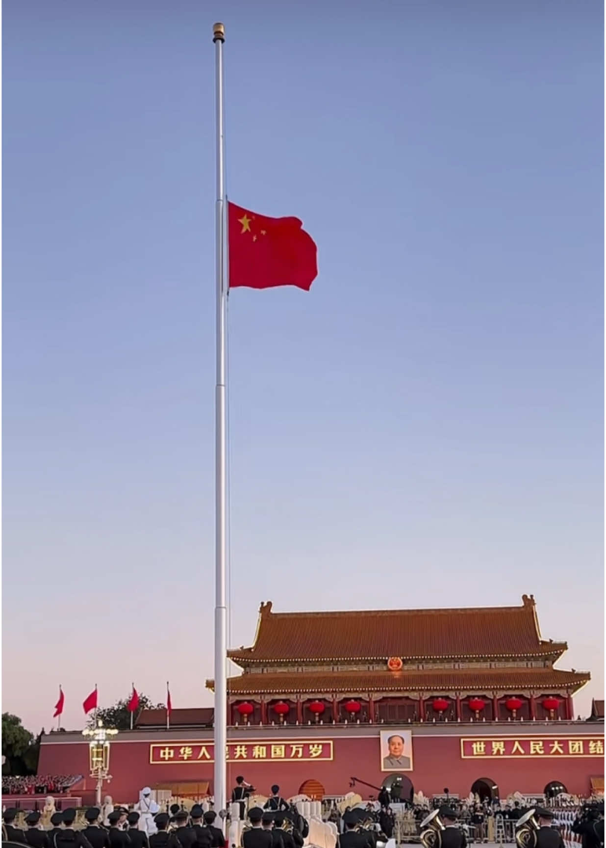 Beautiful Chinese flag 🇨🇳 raising ceremony in Beijing, China. A witnessed ceremony filled with such profound emotions #china 