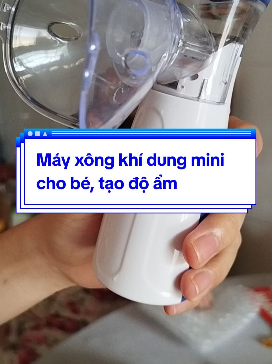 Mây xông khí dung mini, máy tạo độ ẩm mini cho bé cho người lớn, máy xông tinh dầu giảm ho đau họng thông cổ #mayxongkhidung #mayxongkhidungchobe #maytaodoam #mebimsua #mevabe #noitro #tiktok #viral #fyp #foryou #xuhuong #trending