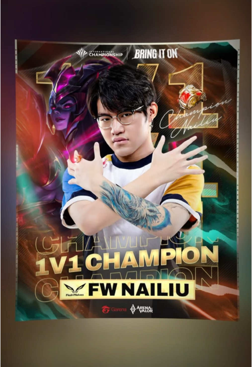 🏆 NHẪN VINH QUANG ĐÃ CÓ CHỦ! FW NAILIU CHÍNH THỨC LÊN NGÔI VÔ ĐỊCH ĐẠI CHIẾN 1V1 !!! #fwnailiu #flashwolves #AIC2024 #BringItOn #lienquanmobile #GCS  