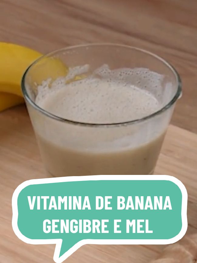 ✅VITAMINA DE BANANA GENGIBRE E MEL🤩🧠💚🔥 #saudeebemestar #receitafit #foryou #tiktokreceita #vitamina #banana #gengibre 