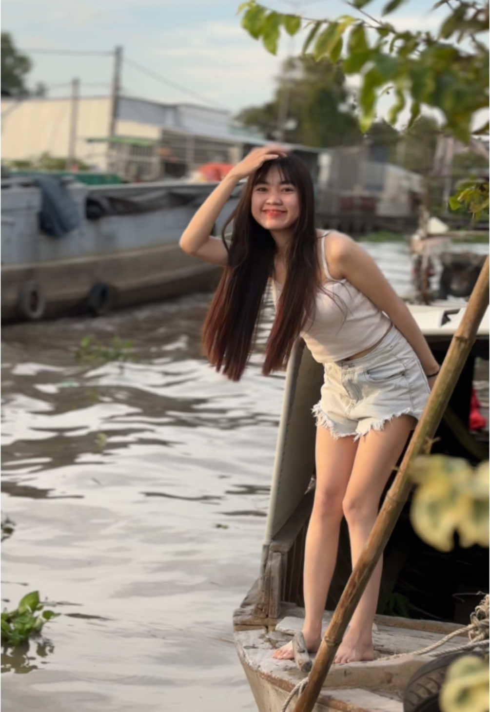 Về e sông nước hữu tình 🥰🌴❤️#xuhuong #mientay 