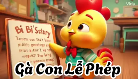 Truyện: Gà con lễ phép #gv #giaovienmamnon #gvmn #xhuonggggg🐰 #xuhuong 
