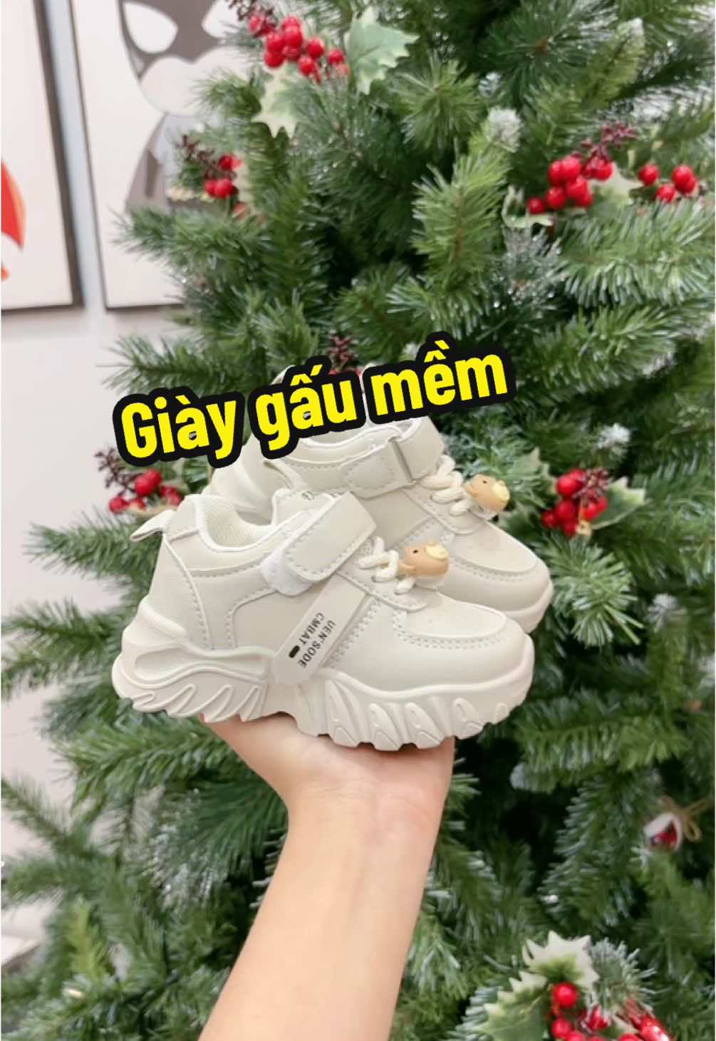 Giày gấu da mềm cao cấp#giaydeptreem #giaychobe  