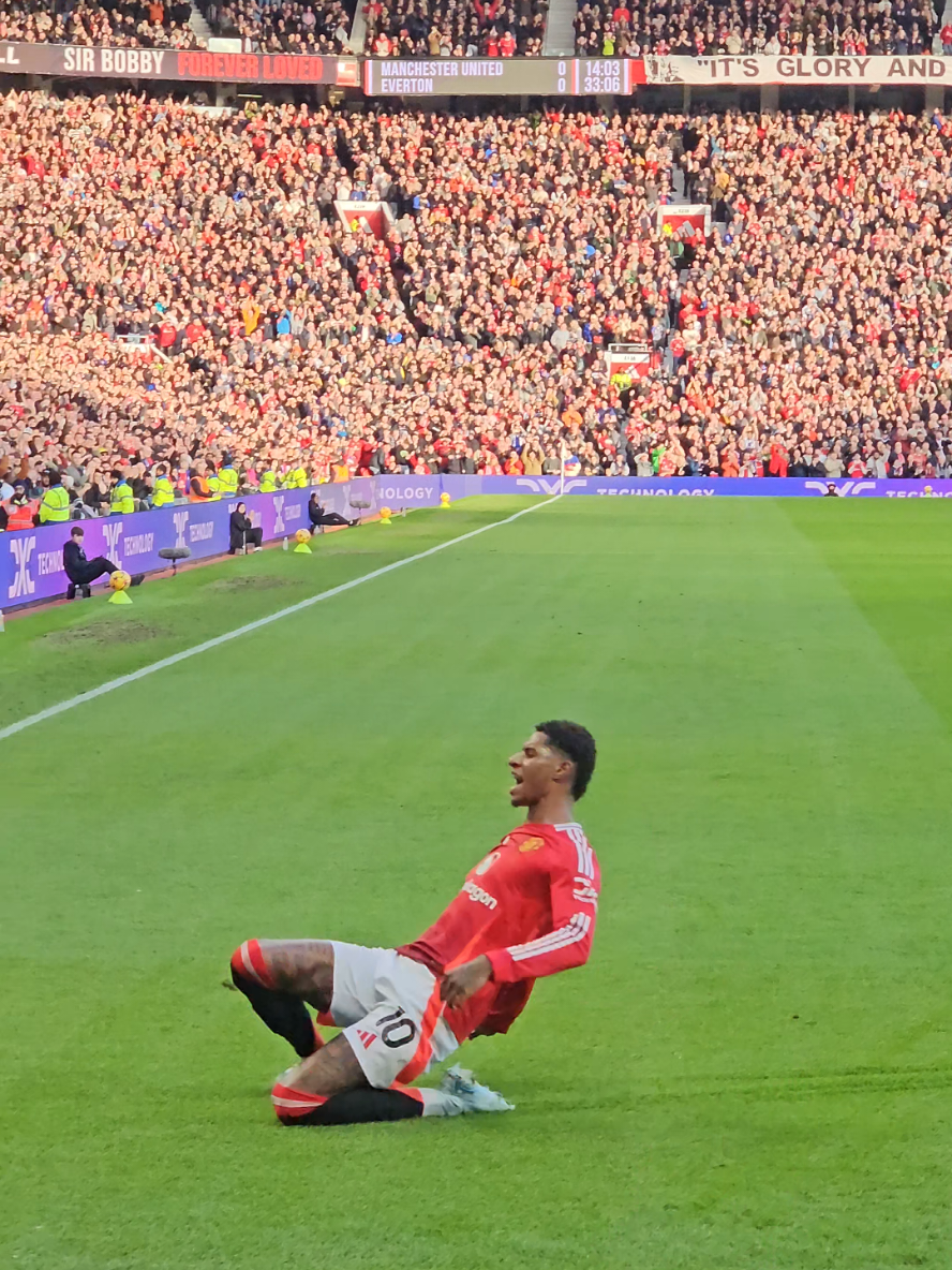 Marcus Rashford goal vs Everton 1:0 #mufc #unitedontiktok #manchesterunited #marcusrashford #rashford #brunofernandes 