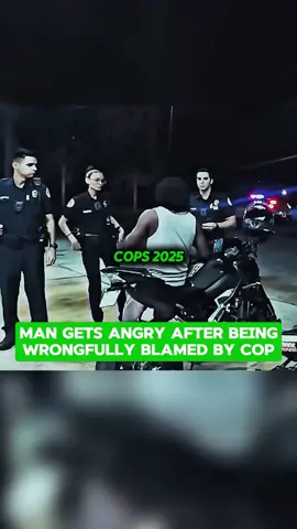 Man Gets Angry After Being Wrongfully Blamed by Cop #cops #police #policeofficer #copsoftiktok