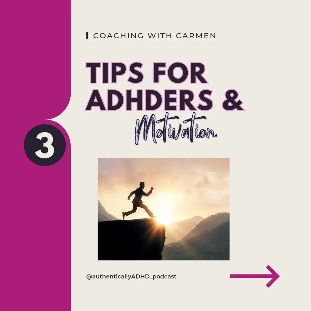 tips for adults with ADHD and motivation #nuerodivergent #tips #podcast #fyp 