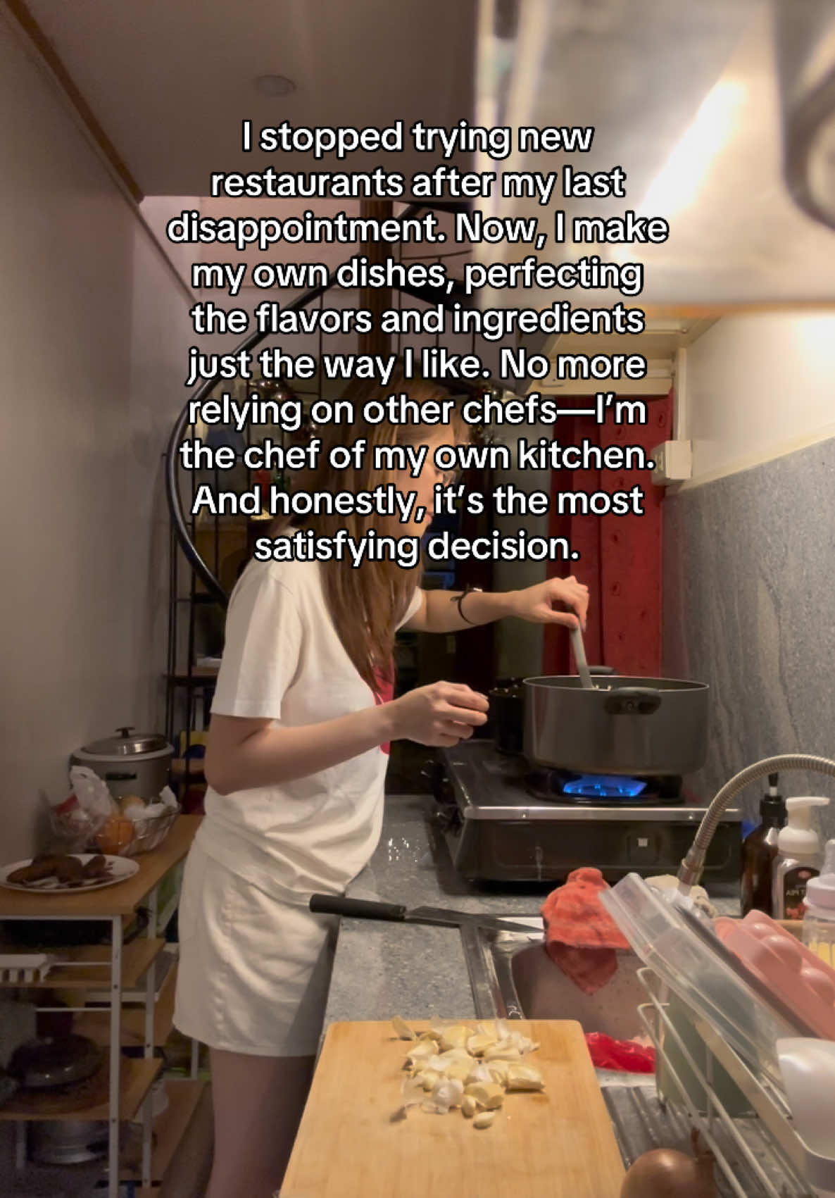 I’ve stopped exploring new restaurants after my last experience left me completely underwhelmed. Instead, I decided to take matters into my own hands. Now, I create my own dishes, ensuring there’s no room for disappointment. I get to perfect the flavors exactly how I like them, tweaking the ingredients to suit my preferences. No more relying on someone else’s taste; I’ve become the chef of my own kitchen, and honestly, it’s been the most satisfying decision. #fyp 