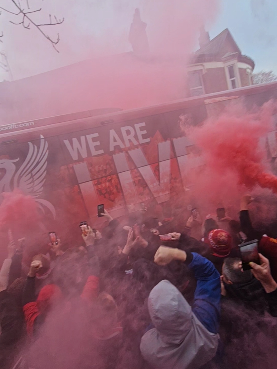 Liverpool v Manchester City pre build up outside anfield. Liverpool FC team  #LiverpoolFC #lfc #lfcfans #liverpoolfans #liverpoolcity #Manchester #city 