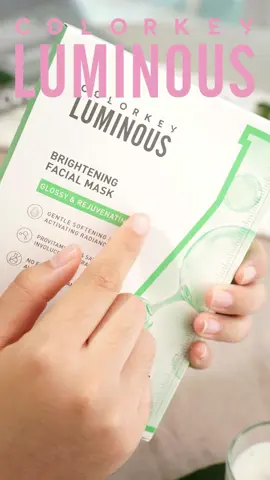 Siapa ada kulit sensitive⁉️Try guna B5 facial mask yang hijau~ Sebab ia dapat menstabilkan kulit. Lepas guna memang akan in love❤️ #colorkey #colorkeymy #kulitglowing #sheetmask #facialmask 