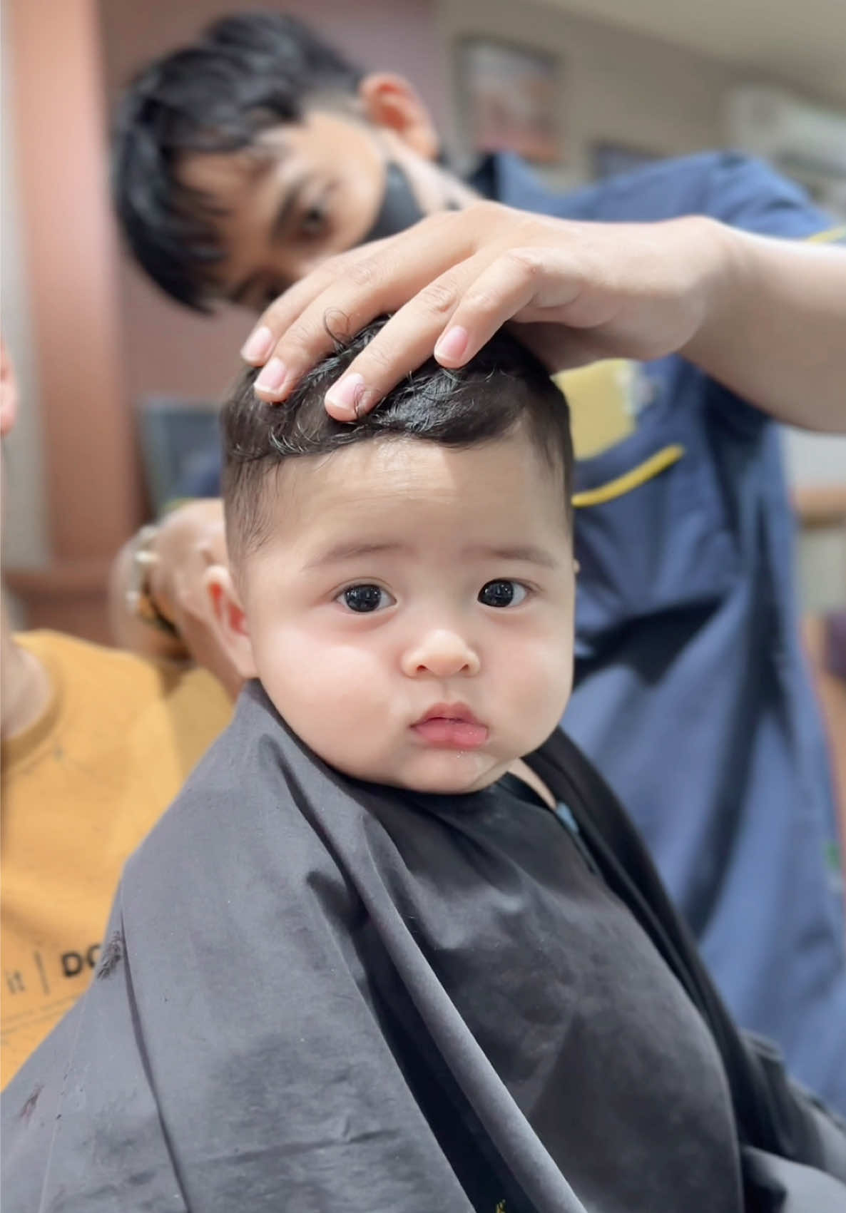 New hair💇🏼‍♂️ #masyaallahtabarakkallah #allahummabarik #baby #babytiktok #babycute #bayilucu #babyhairstyle #fyp #fypシ゚ 