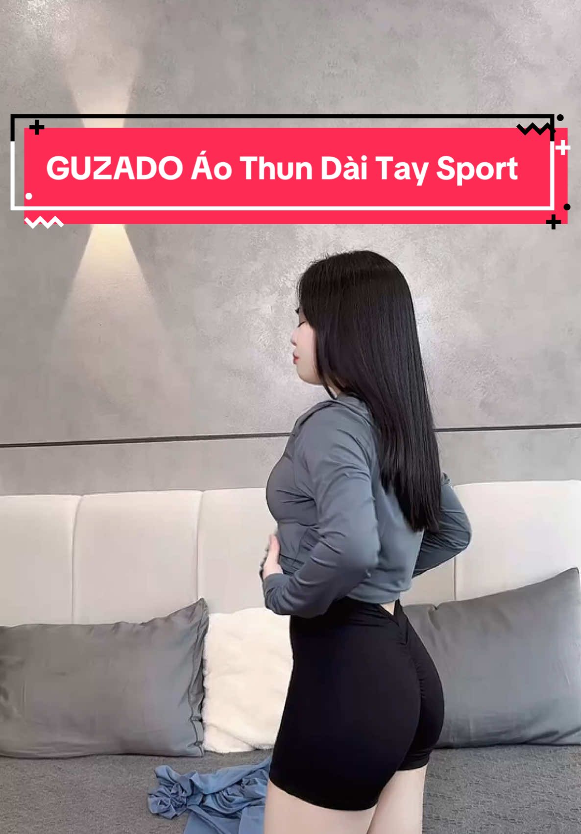 GUZADO - Áo Thun Dài Tay Sport