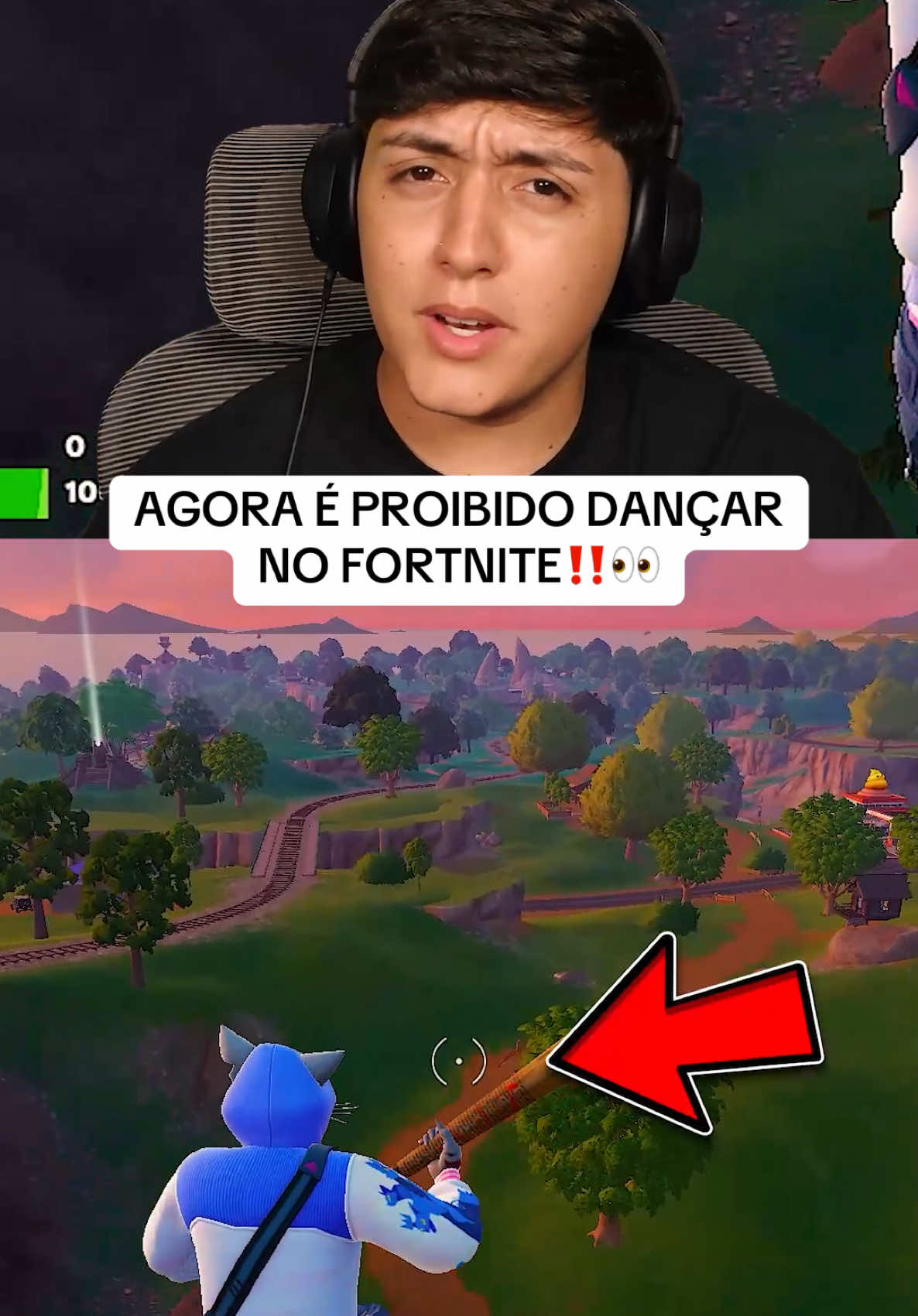 O meme virou realidade 🤣 #carloxftn #fortnite #fortnitebrasil #gamesnotiktok 